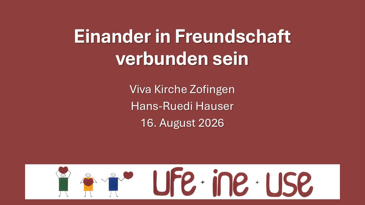 Einander in Freundschaft verbunden sein