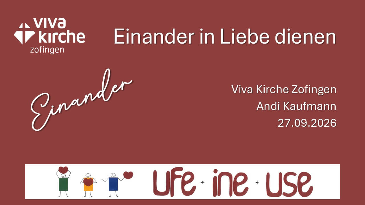 Einander in Liebe dienen